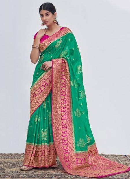 Green Colour Madhushree Silk Vol 4 New latest Designer Ethnic Wear Saree Collection 17006
